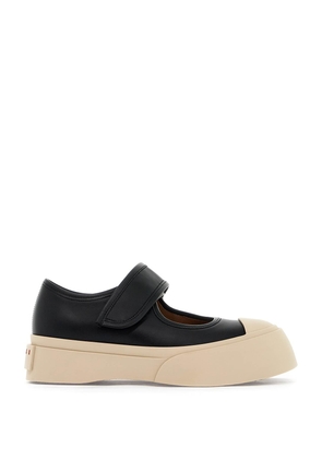 pablo mary jane nappa leather sneakers - 36 Black