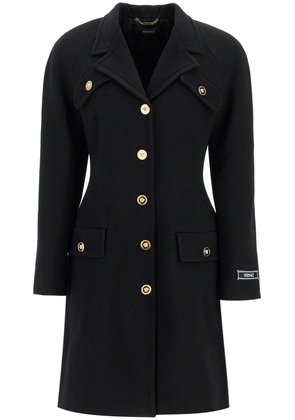 raglan crepe coat - 42 Black