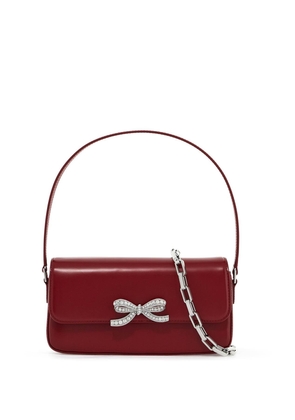 smooth leather baguette handbag - OS Pink