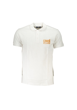 White Cotton Polo Shirt - L