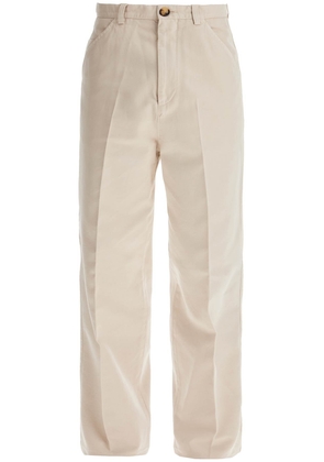 twill gabardine trousers with garment - 50 Beige