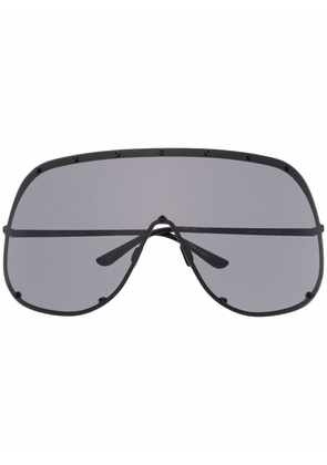 Rick Owens oversized shield-frame sunglasses - Black