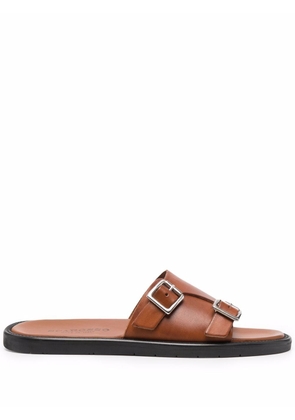Scarosso Constantino buckled sandals - Brown