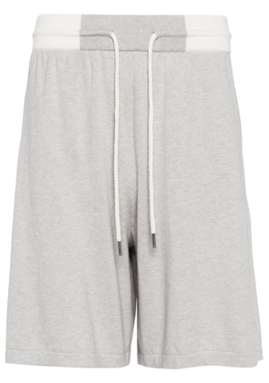 N.Peal drawstring track shorts - Grey