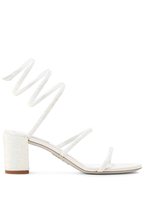 René Caovilla Cleo 60mm leather sandals - White