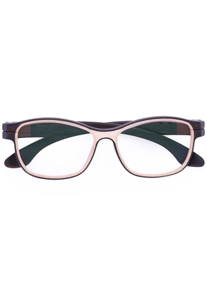 Herrlicht square frame glasses - Brown