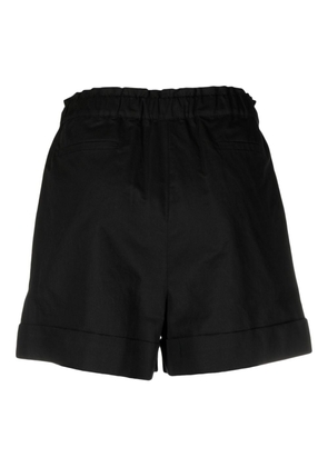 PINKO tied-waist poplin mini shorts - Black