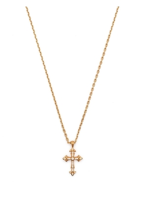 Emanuele Bicocchi Fleury cross-pendant necklace - Gold