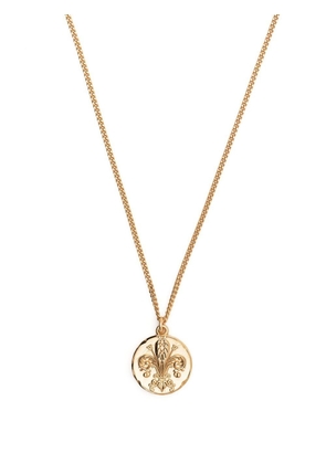 Emanuele Bicocchi Lily coin pendant necklace - Gold