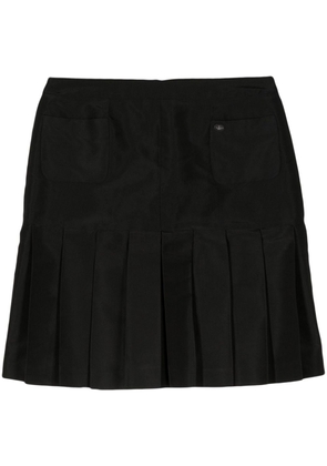 CHANEL Pre-Owned 2005 pleated silk miniskirt - Black