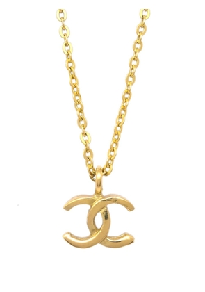 CHANEL Pre-Owned 1982 CC charm necklace - Gold
