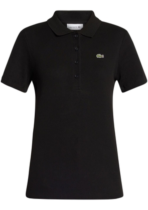 Lacoste logo-appliqué polo shirt - Black