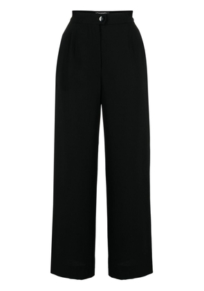 CHANEL Pre-Owned 1998 wool wide-leg trousers - Black