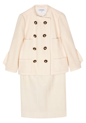 CHANEL Pre-Owned 2000s tweed skirt suit - Neutrals
