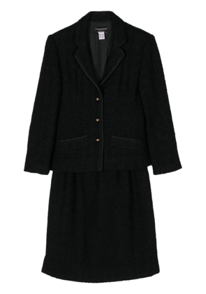 CHANEL Pre-Owned 1990s tweed skirt suit - Black