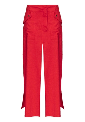 PINKO draped multi-slit maxi skirt - Red