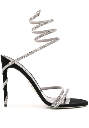 René Caovilla Margot 105mm crystal-embellished sandals - Black