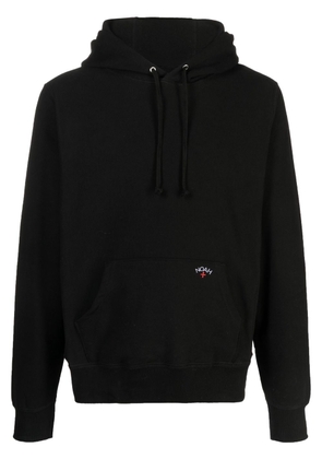 NOAH NY Classic logo-embroidered cotton hoodie - Black