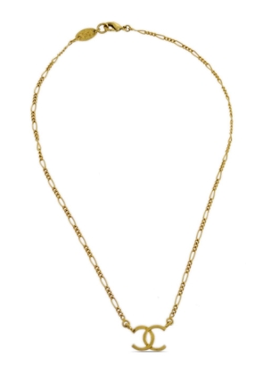 CHANEL Pre-Owned 1992 CC pendant chain necklace - Gold
