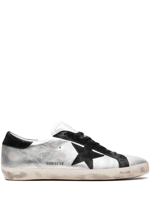 Golden Goose Super-Star distressed sneakers - Silver
