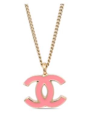 CHANEL Pre-Owned 2001 CC pendant necklace - Gold