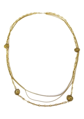 CHANEL Pre-Owned 1983 lion head multi-chain necklace - Gold