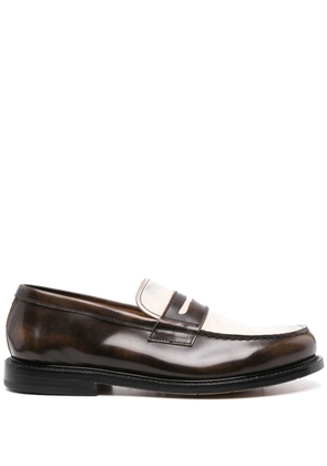 Premiata 32050I leather loafers - Brown