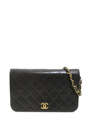 CHANEL Pre-Owned 1997-1999 CC Quilted Lambskin Full Flap crossbody bag - Black