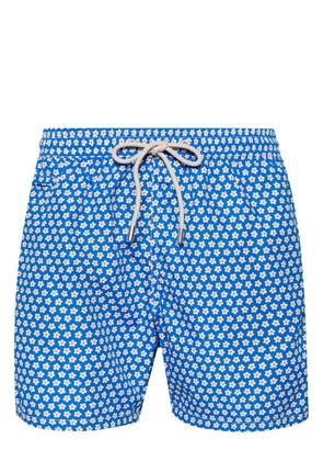 MC2 Saint Barth floral-print recycled polyester swimshorts - Blue