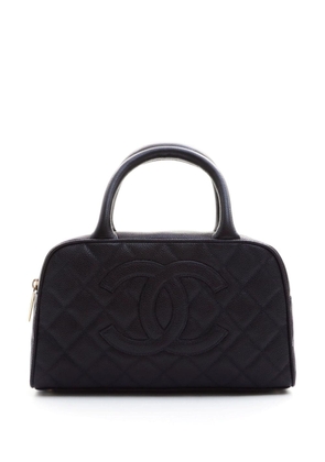 CHANEL Pre-Owned 2003-2004 quilted Caviar mini bag - Black