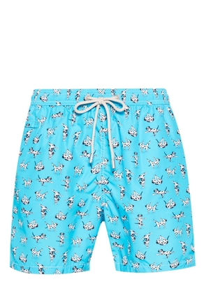 MC2 Saint Barth Mantra Dog-print swim shorts - Blue
