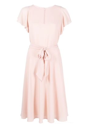Lauren Ralph Lauren belted midi dress - Pink