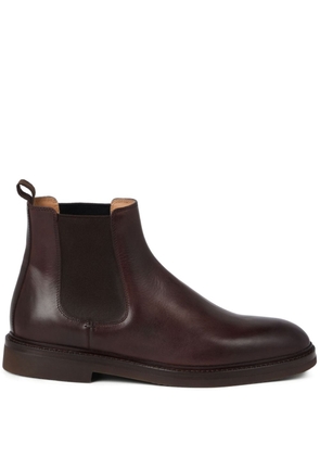 Brunello Cucinelli leather ankle boots - Brown