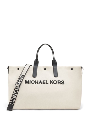 Michael Kors Oversized cotton tote bag - Neutrals