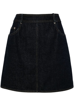 CHANEL Pre-Owned 1996 CC denim miniskirt - Blue