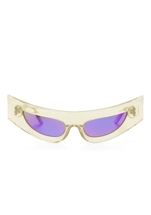 George Keburia cat-eye frame sunglasses - Gold