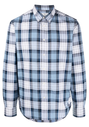 Woolrich plaid-pattern cotton shirt - Blue