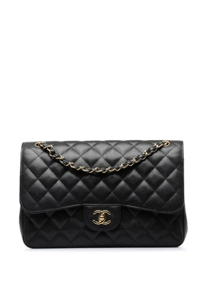 CHANEL Pre-Owned 2014 Jumbo Classic Caviar Double Flap shoulder bag - Black