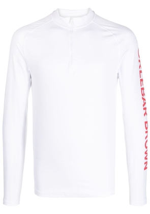 Orlebar Brown logo-print compression jumper - White