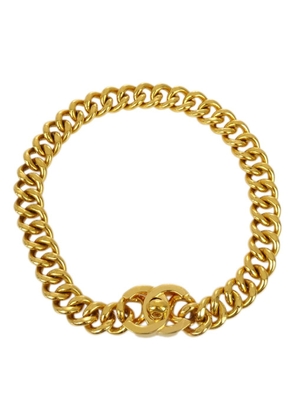 CHANEL Pre-Owned 1996 CC turn-lock chunky necklace - Gold