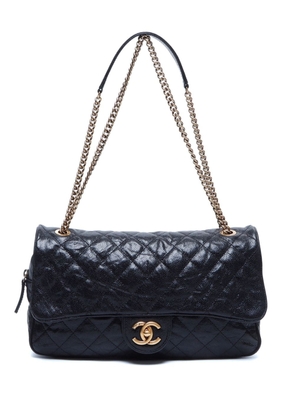 CHANEL Pre-Owned 2013 CC turn-lock diamond-quilted shoulder bag - Black