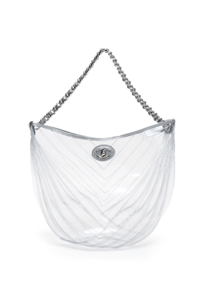 CHANEL Pre-Owned 2018 V-stitch shoulder bag - Neutrals