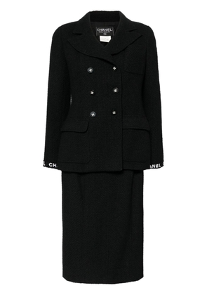 CHANEL Pre-Owned 1995 double-breasted skirt suit - Black
