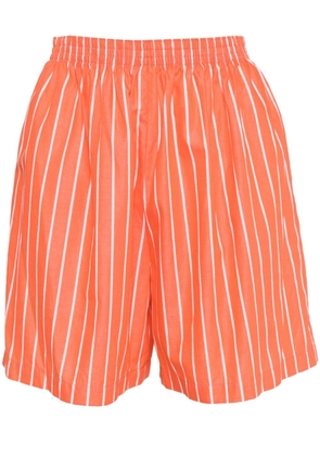 CHANEL Pre-Owned 1990-2000s striped cotton shorts - Orange