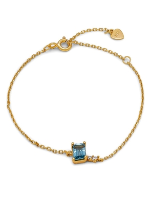 Hzmer Jewelry topaz-embellished chain-link bracelet - Gold