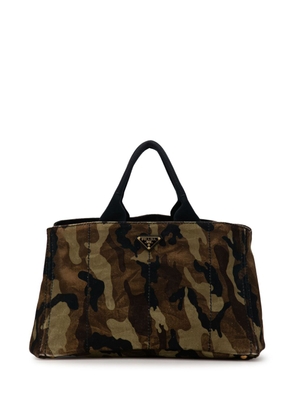 Prada Pre-Owned 2013-2023 Large Camouflage Stampata Canapa tote bag - Brown