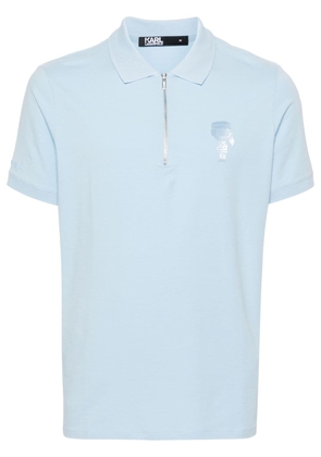 Karl Lagerfeld Ikonik Karl short-sleeve polo shirt - Blue