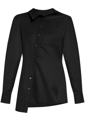 Jacquemus asymmetric long-sleeve shirt - Black