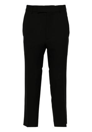 MORDECAI embroidered-trim tapered trousers - Black