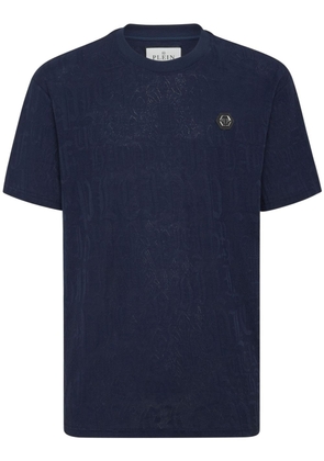Philipp Plein SS monogram embroidered t-shirt - Blue